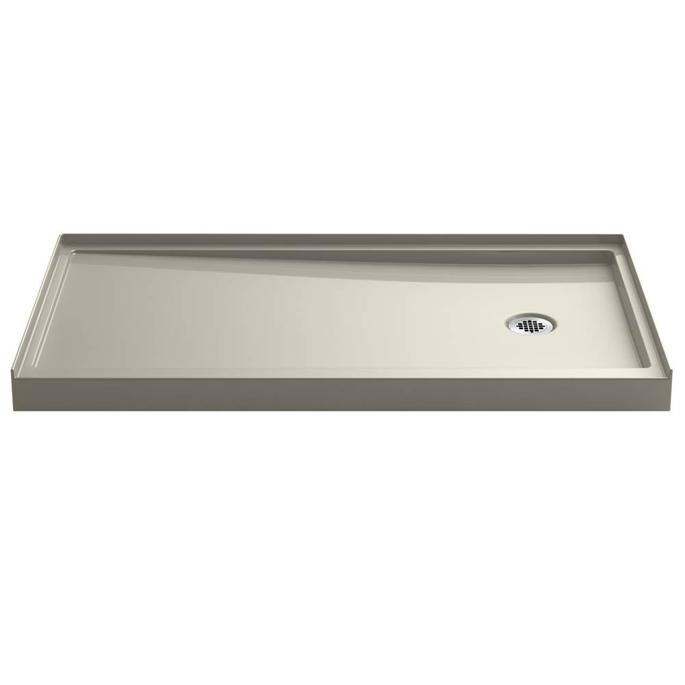 Kohler Rely 60-in x 32-in Single-Threshold Shower Base with Right-hand Drain, Dune