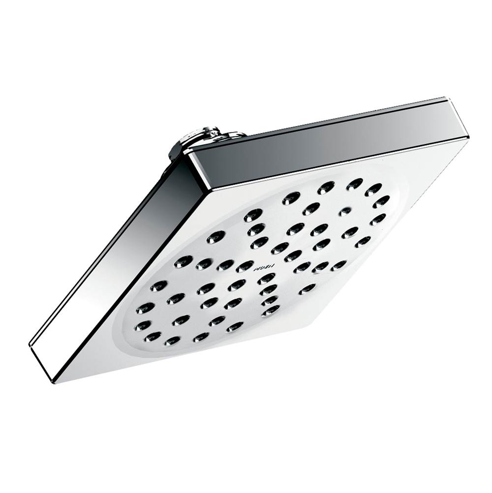 Moen 90 Degree 6'' Single-Function Showerhead with Immersion Technology at 2.5 GPM Flow Rate, Chrome