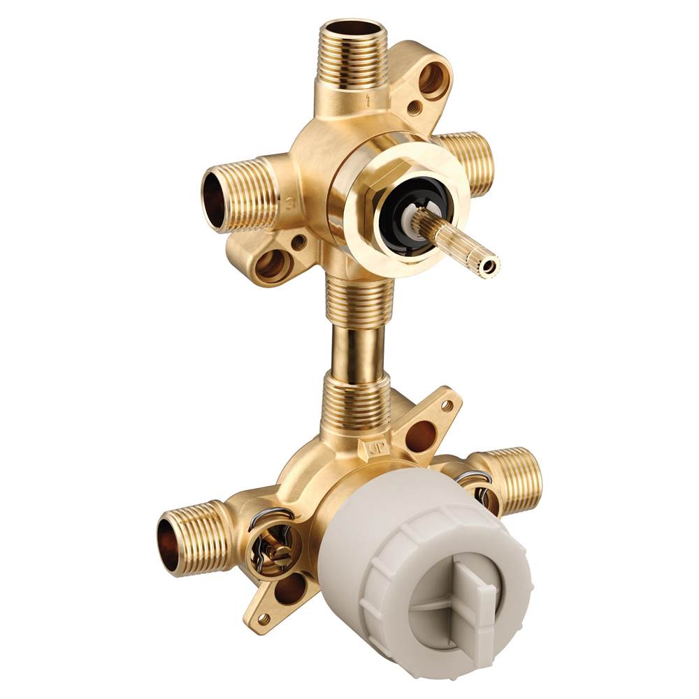 Moen M-CORE 3-Series Mixing Valve with 3 or 6 Function Integrated Transfer Valve with CC/IPS Connections and Stops