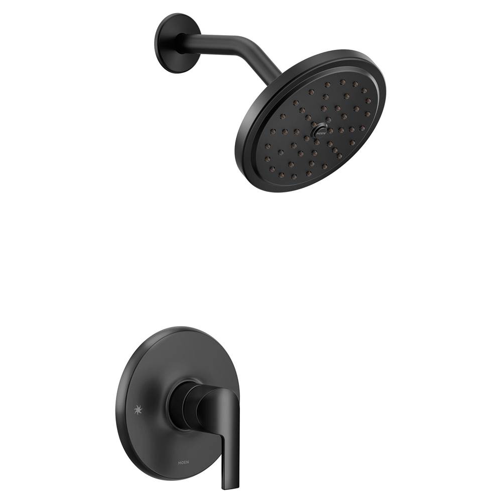 Moen Doux M-CORE 3-Series 1-Handle Shower Trim Kit in Matte Black (Valve Sold Separately)