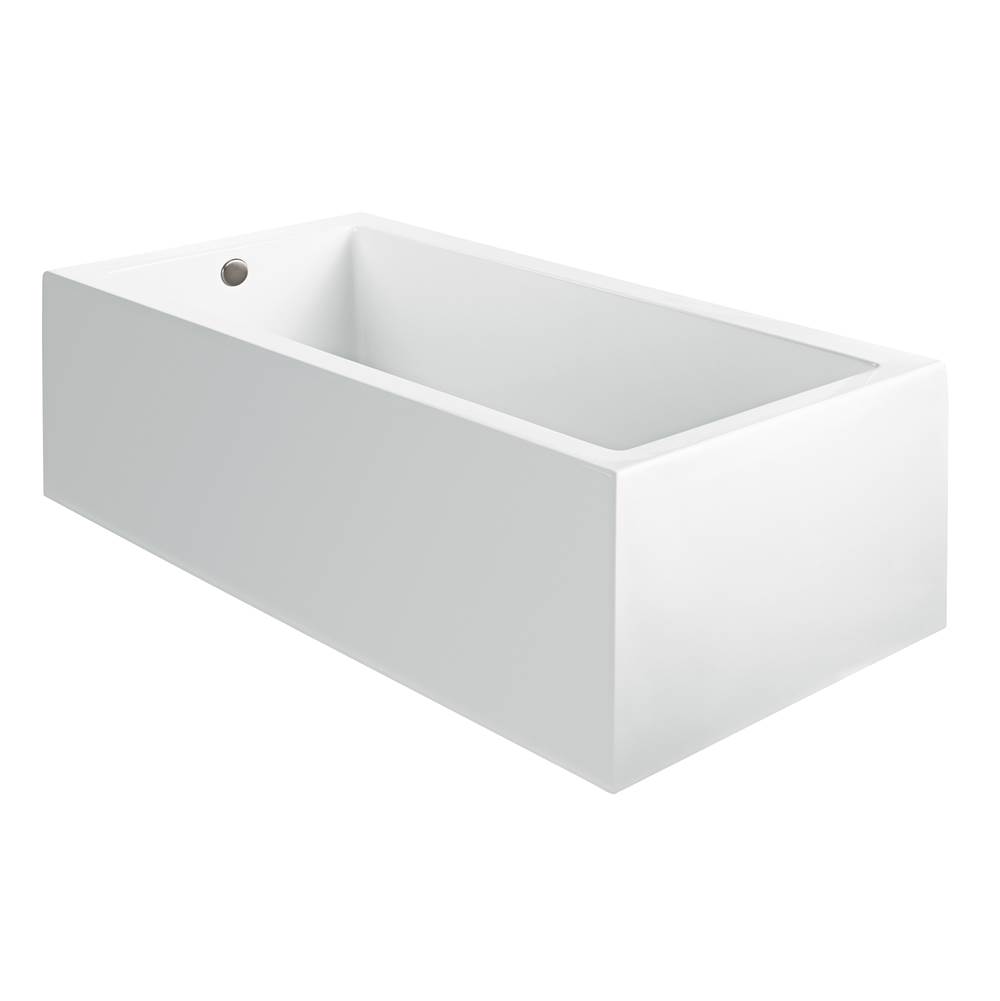 MTI Baths Andrea 4A Acrylic Cxl Sculpted 1 Side Air Bath Elite - White (66X31.75)